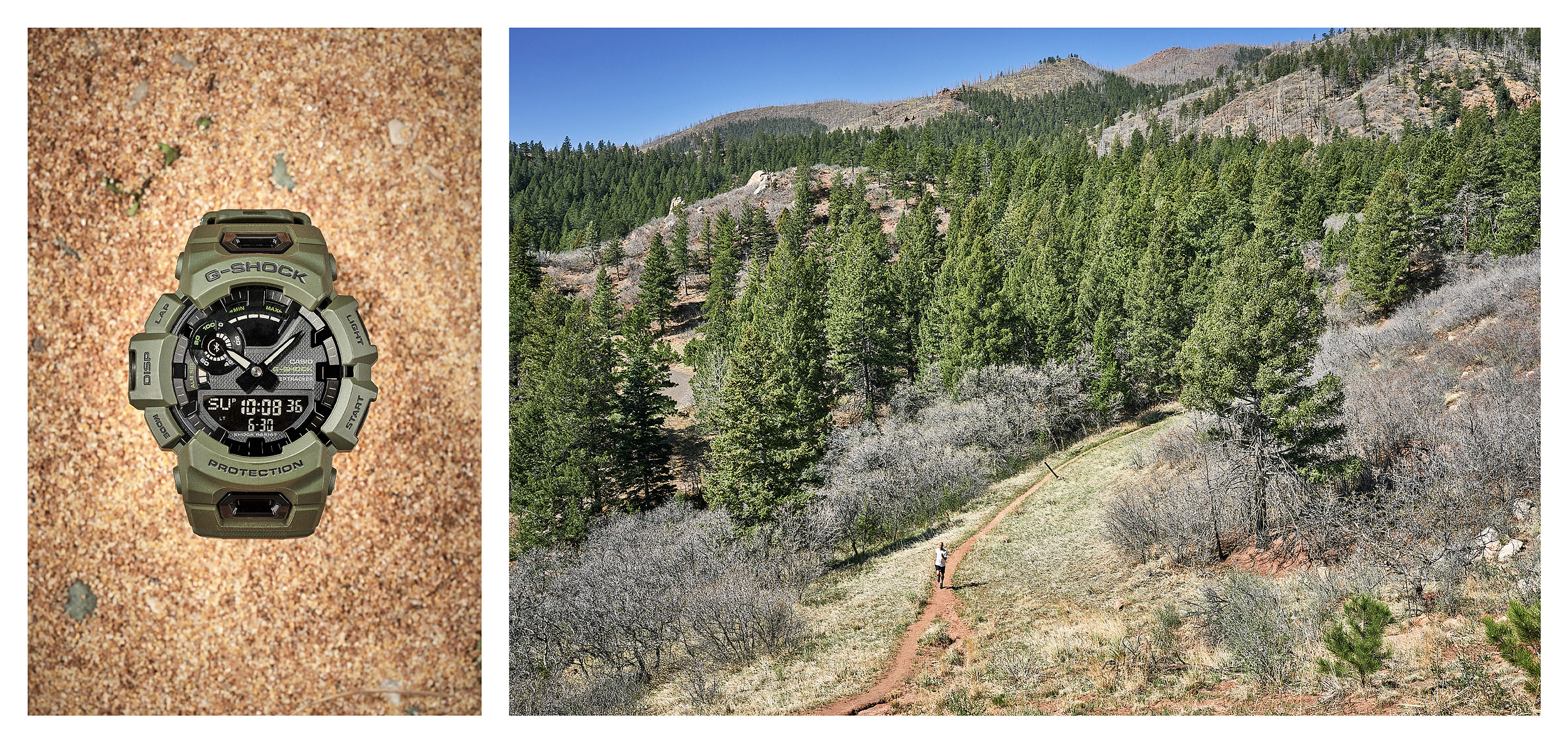 Running in the Colorado mountains with Joseph Gray for Casio G-Shock watches