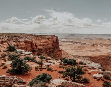 Photo print of an overlook at Capitol Reef National Park.