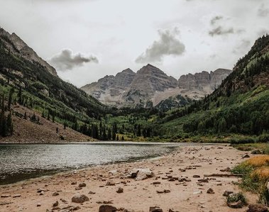 Maroon Bells mountain in Colorado