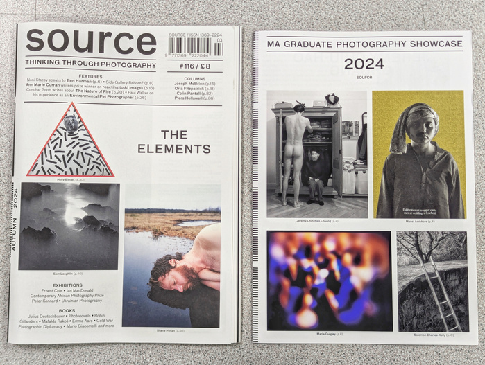 Source Photography magazine with the MA Graduate Showcase supplement.