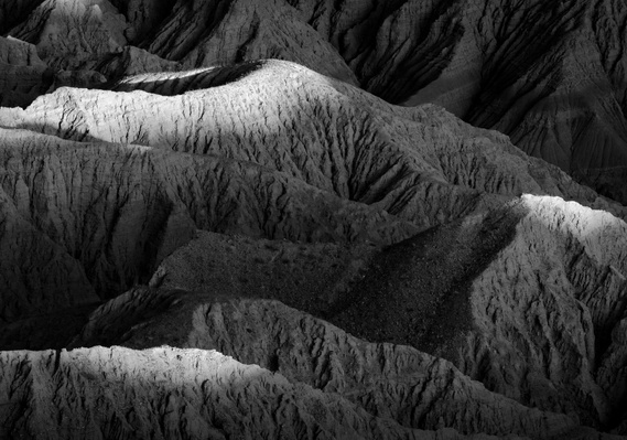 Day's end, Borrego Badlands, California.