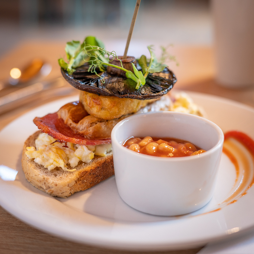 Stacked Breakfast at the Orchard Kitchen, Markshall Estate