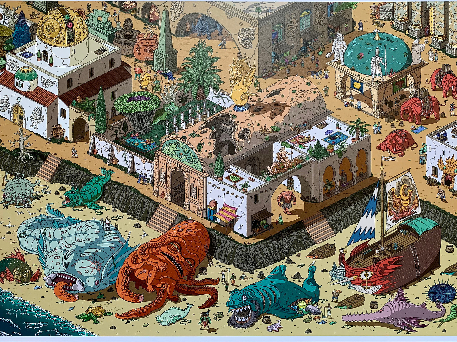 Fishing Town - A3 Print - Joseph Killick's Portfolio