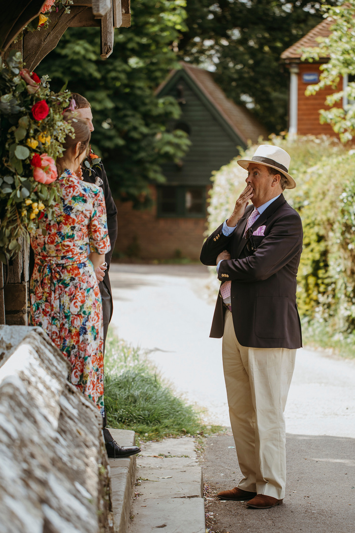Benenden, Kent wedding photographer. Ceremony at St George's Church Benenden