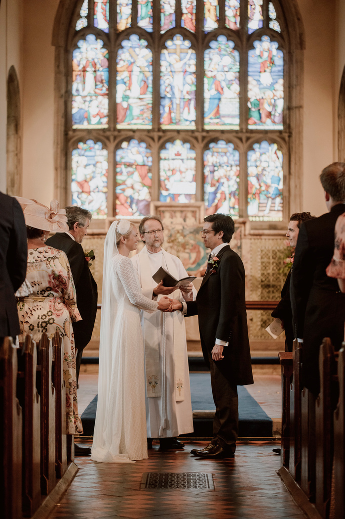 Benenden, Kent wedding photographer. Ceremony at St George's Church Benenden
