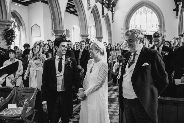 Benenden, Kent wedding photographer. Ceremony at St George's Church Benenden