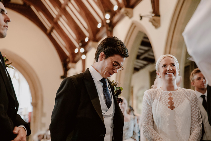 Benenden, Kent wedding photographer. Ceremony at St George's Church Benenden