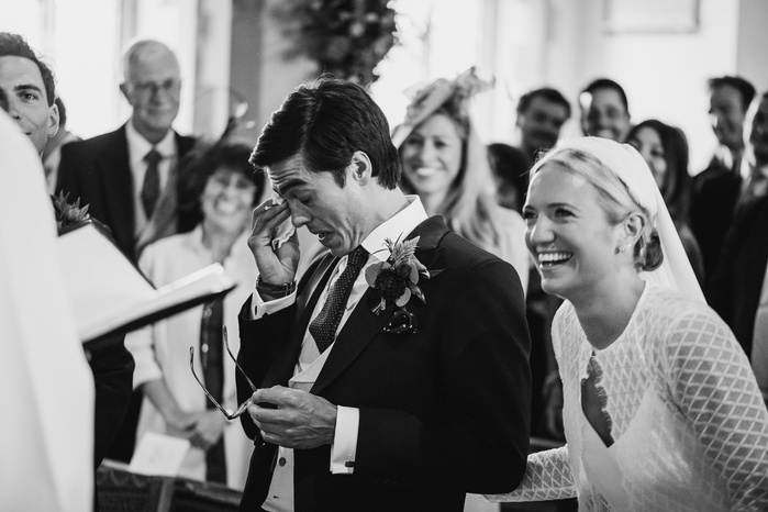 Benenden, Kent wedding photographer. Ceremony at St George's Church Benenden