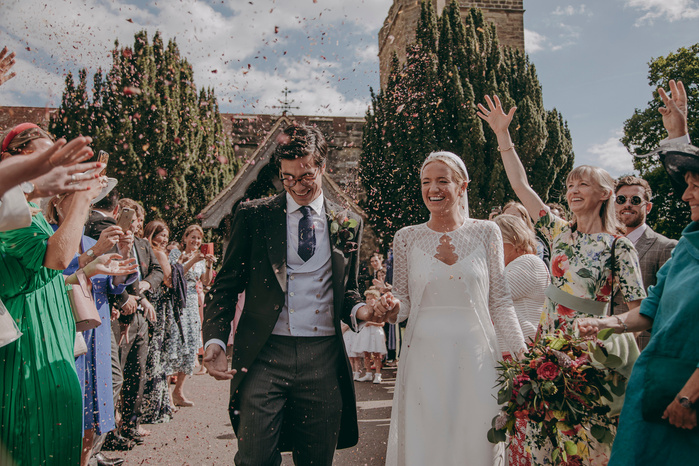 Benenden, Kent wedding photographer. Ceremony at St George's Church Benenden