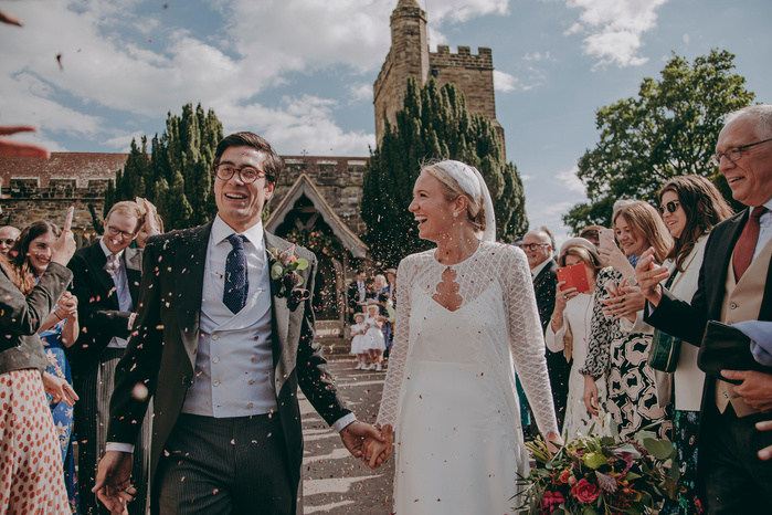 Benenden, Kent wedding photographer. Ceremony at St George's Church Benenden