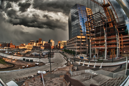 Millennium Bridge, Denver, Colorado, HDR, Lodo, Lower Downtown, Urban