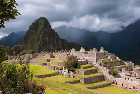 Overview of Machu Picchu, Peru, Inca, Ancient Ruin