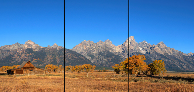 Teton Barn at Fall, Grand Teton National Park