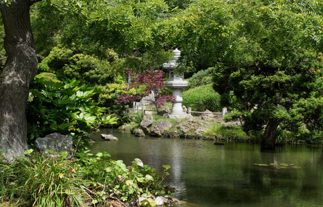 Peace Lantern, Japanese Tea Garden, Goldden Gate Park, San Francisco, California, Granite, Gift from Japan Children, 1953