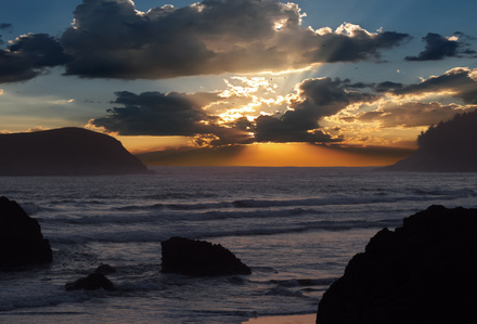 Pistol River Sunset, Oregon Coast sunset, Oregon Coast