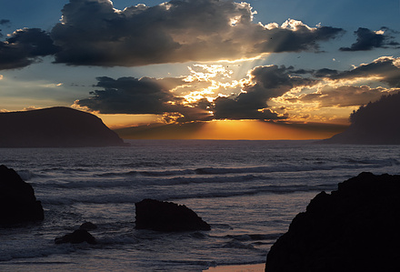 Pistol River Sunset, Oregon Coast sunset, Oregon Coast