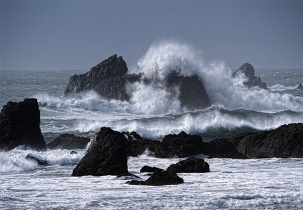 Oregon Coast Storm Surf, crashing wave