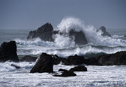 Oregon Coast Storm Surf, crashing wave