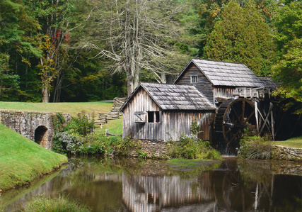 Mabry Mill, Virginia, historic saw mill, Blue Ridge Parkway