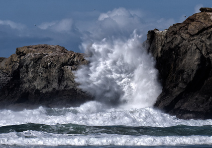 Oregon Coast Storm Surf, crashing wave