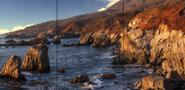 Garrapata Beach Cliffs Panorama