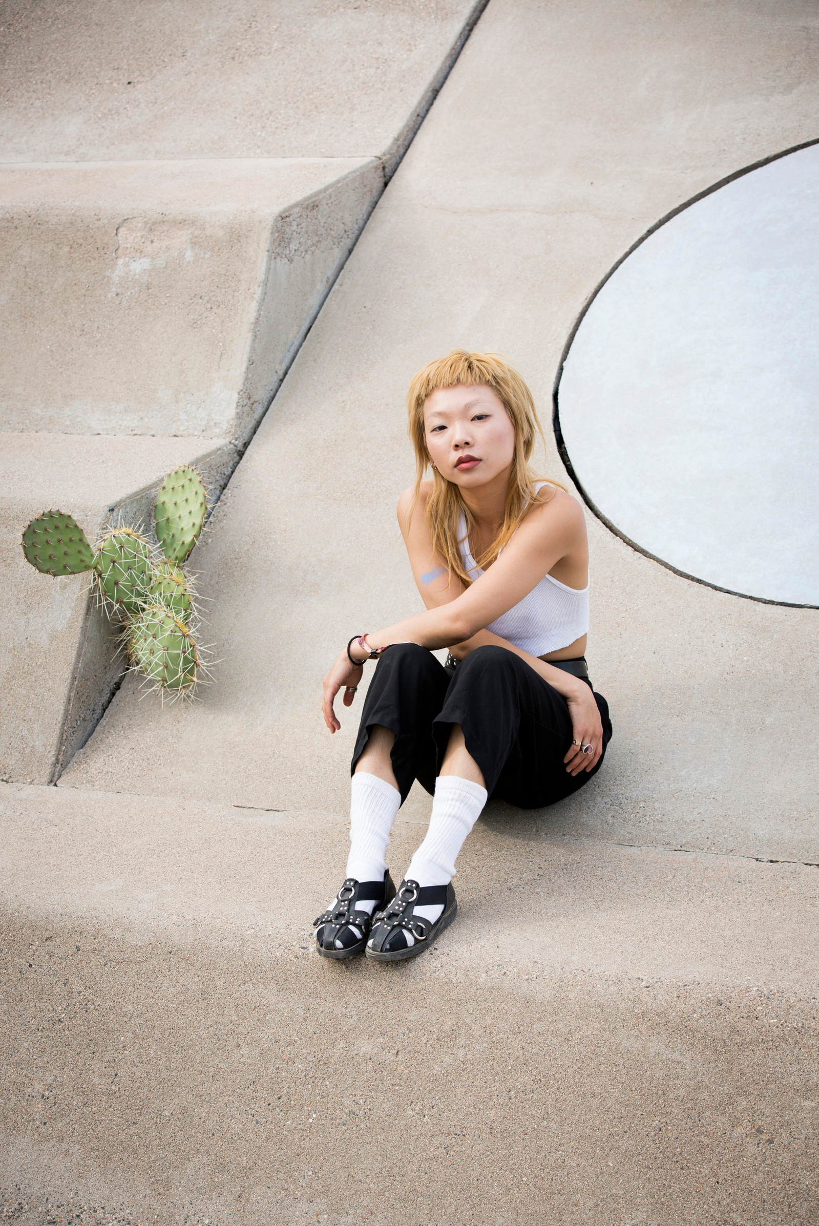 Josephine Lee of Los Angeles at FORM: Arcosanti on May 14 in Arcosanti, Ariz.