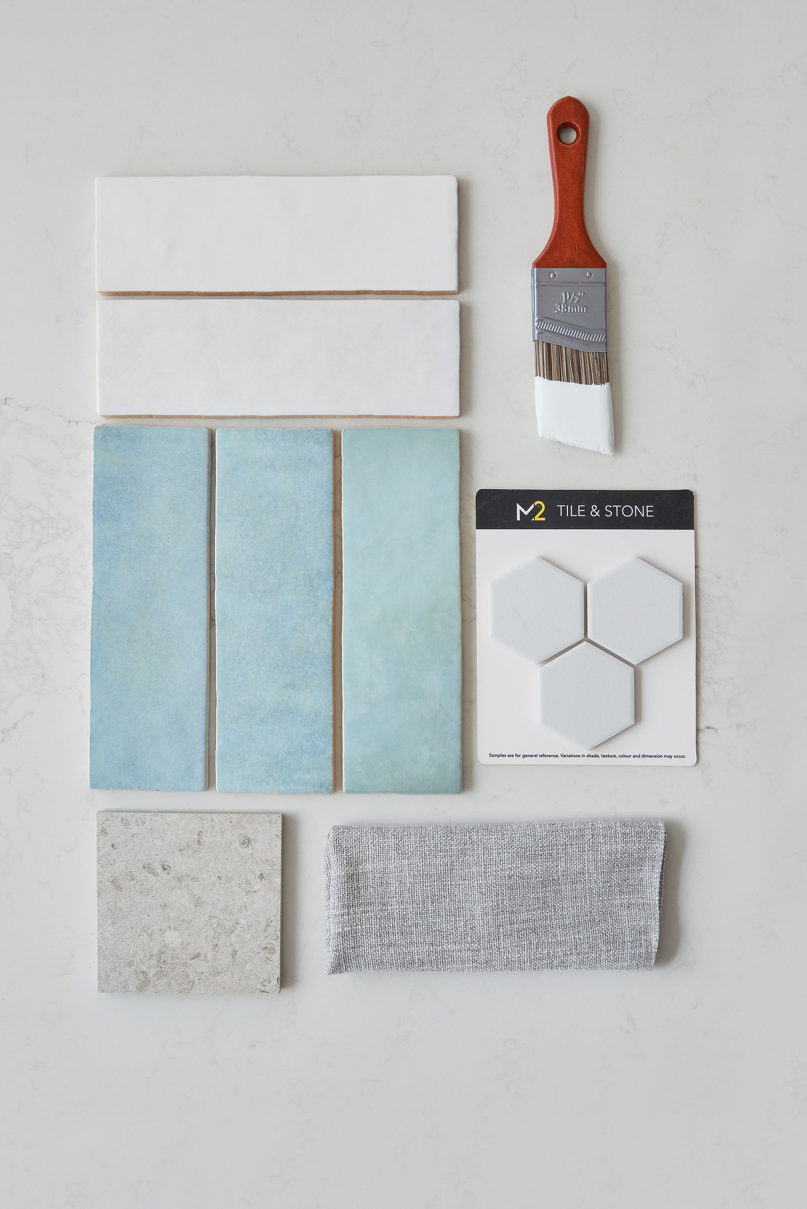 Flat lay shot for Toronto interior designer Melanie Kushner Interiors. 
