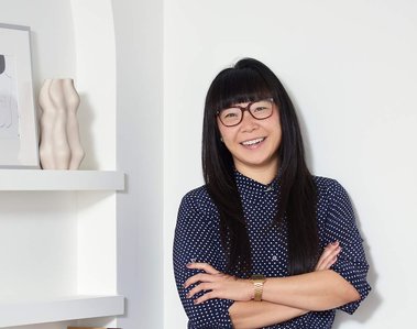 Authentic lifestyle portraits for small business owners, entrepreneurs, interior design professionals and influencers. Portrait of Interior Designer Angela Chu Principal of Intent Designs in Toronto. 