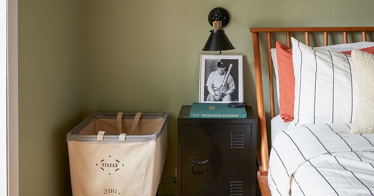 Bedroom photographed for Airbnb listing in Toronto.