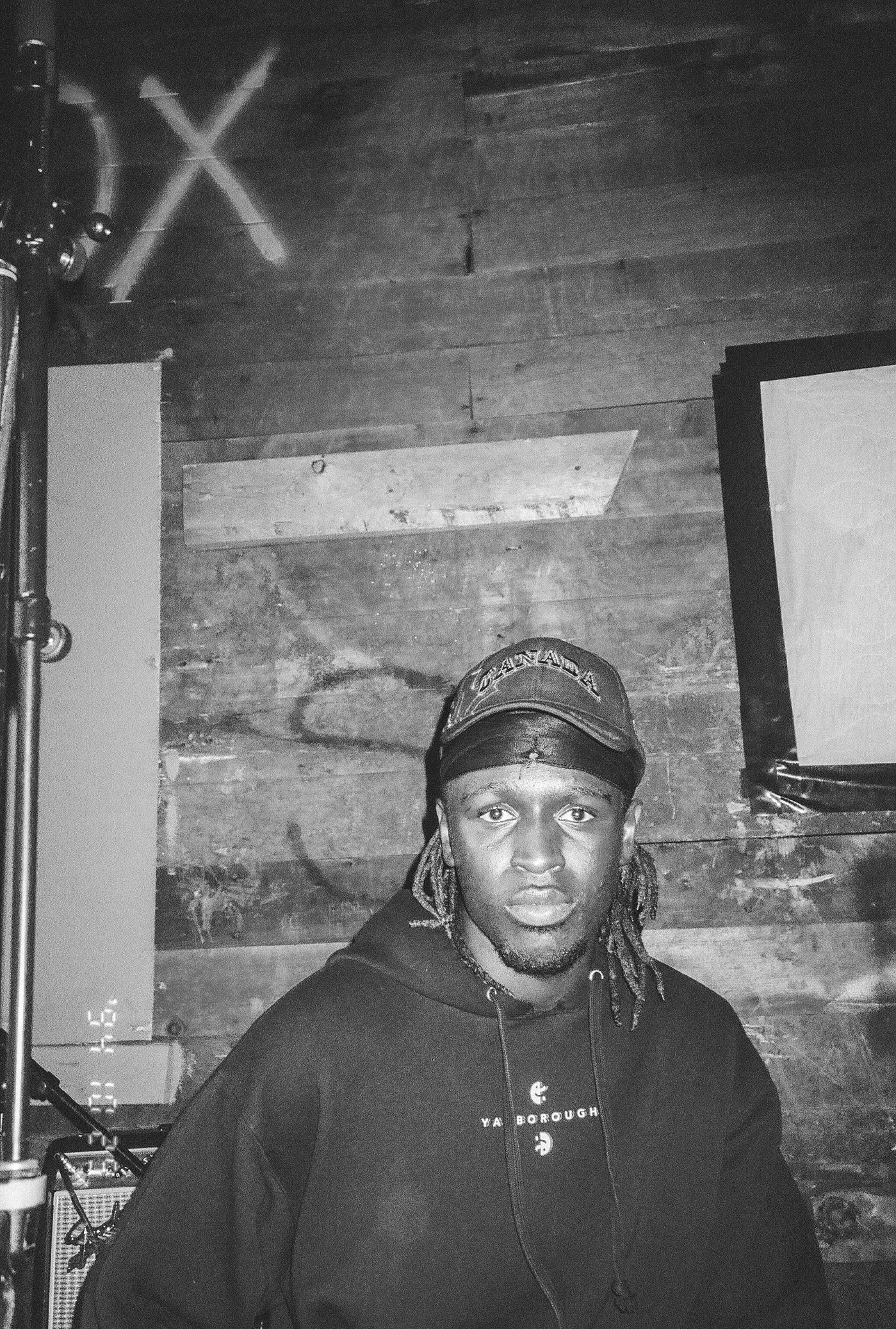 papa mbye at The Sandbox in Eau Claire, WI, film photography, 35mm film photography, concert photography, black and white film photography, 