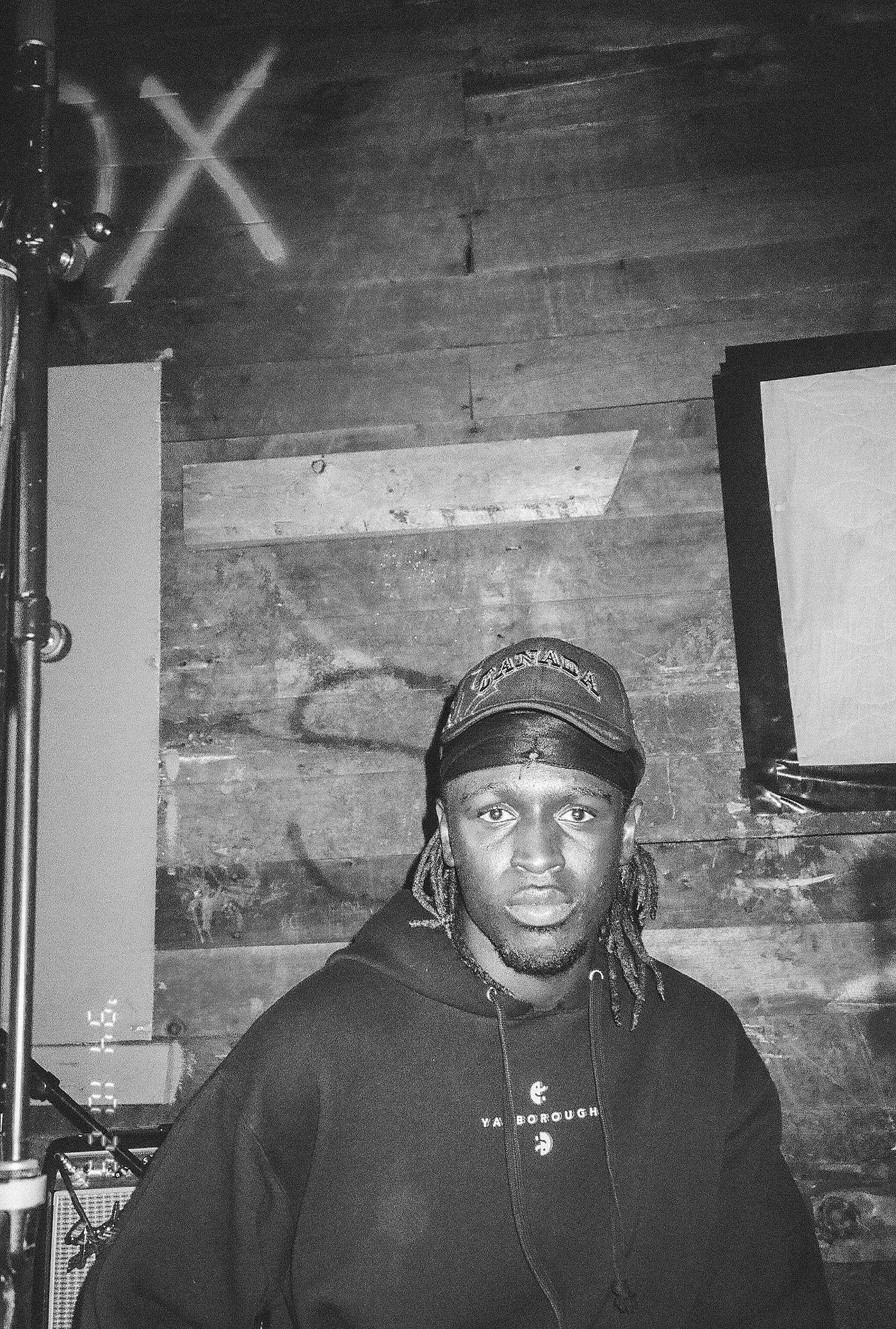 papa mbye at The Sandbox in Eau Claire, WI, film photography, 35mm film photography, concert photography, black and white film photography, 