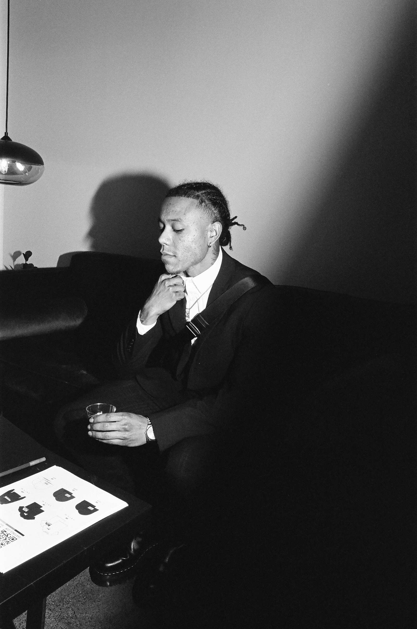 portrait photography, film photography, 35mm film, aubreykingx music artist, black and white film photography, aubreykingx in Minneapolis , MN, Skntones, D10