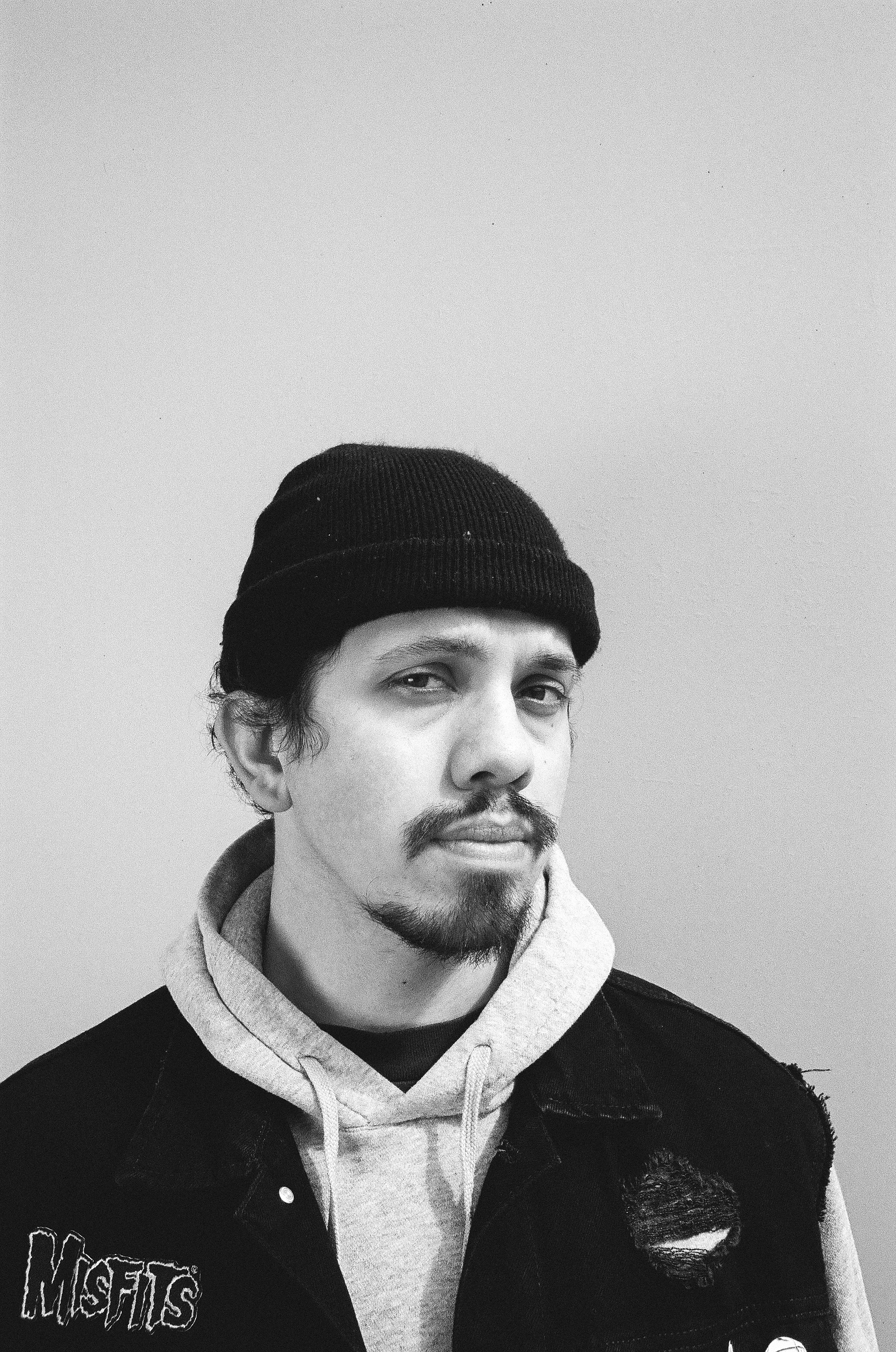 Eau Claire, Wisconsin, portrait photography, film photography, 35mm film, ROC BARBOZA music artist, black and white film photography, ROC BARBOZA in Minneapolis, MN