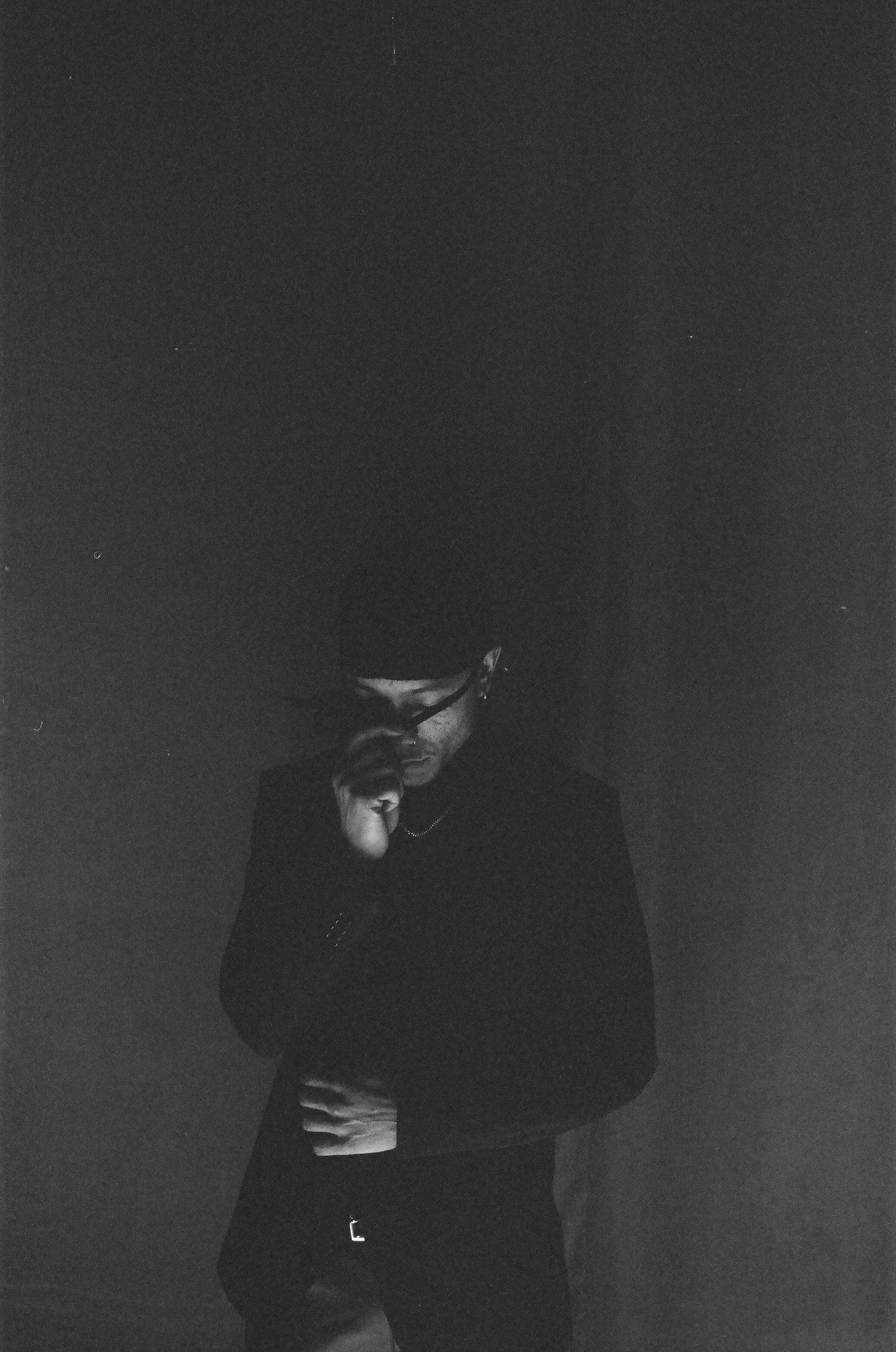 portrait photography, film photography, 35mm film, aubreykingx music artist, black and white film photography, aubreykingx in Minneapolis , MN, Skntones