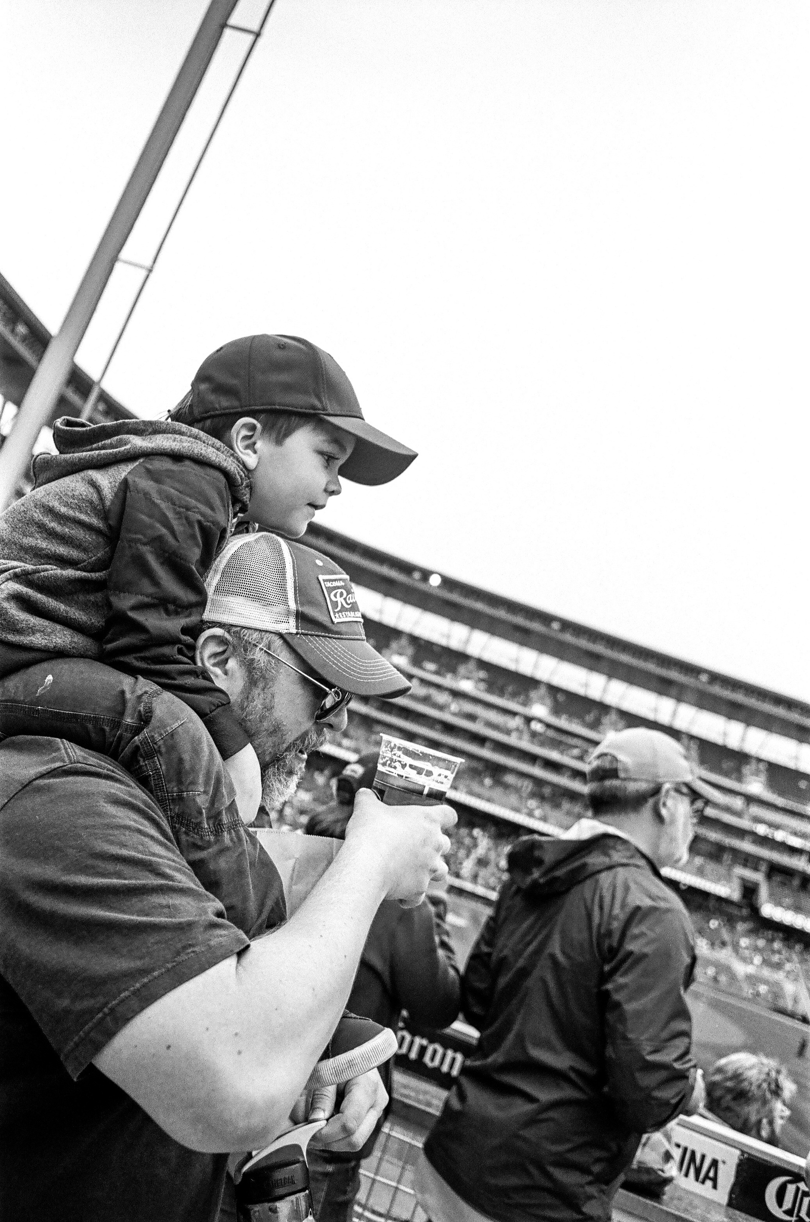 Film photography, 35mm film photography, street photography, sports photography, baseball, baseball photography, black and white film photography, Houston Astros at Minnesota Twins in Target Arena in Minneapolis, MN