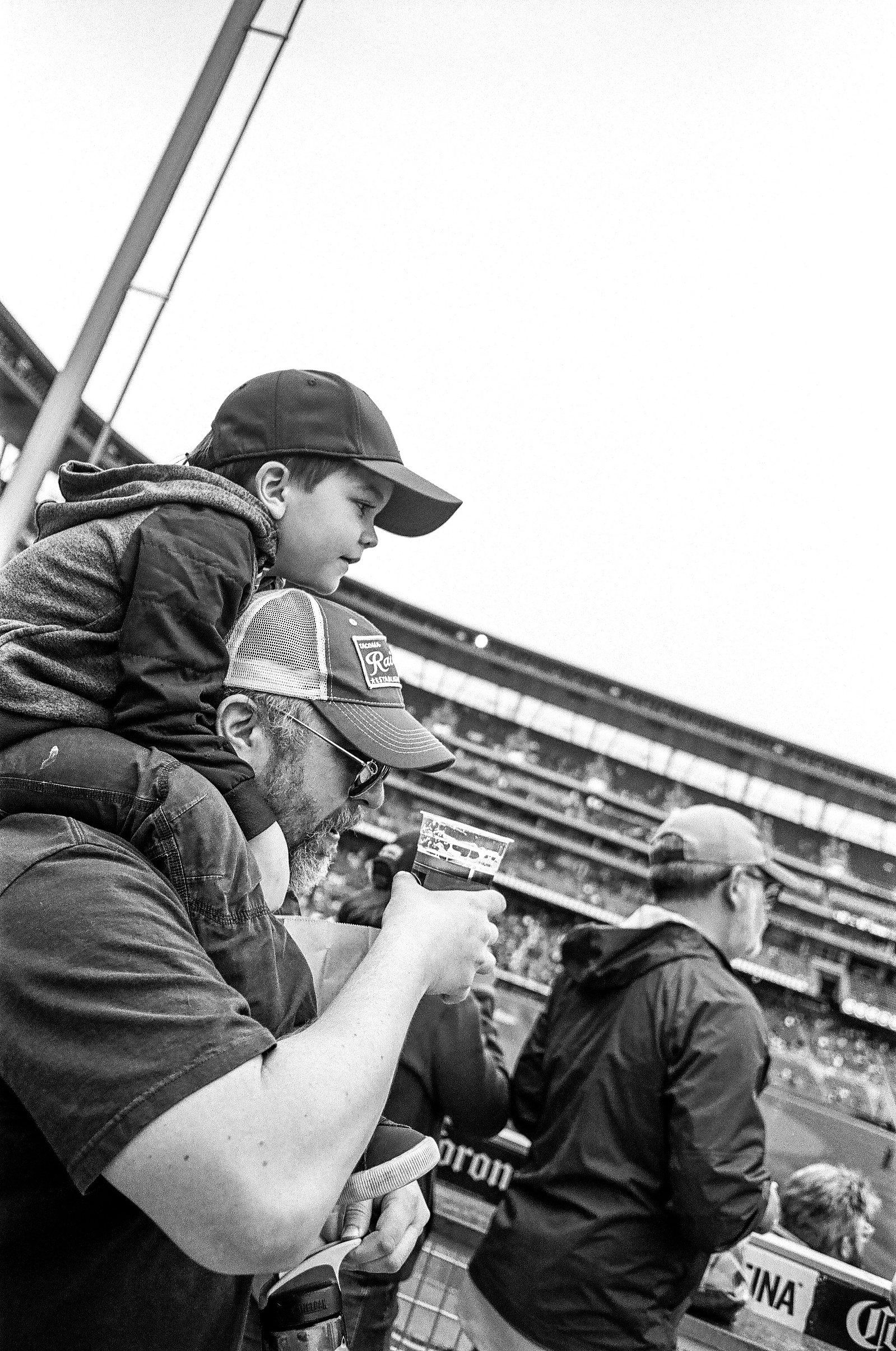 Film photography, 35mm film photography, street photography, sports photography, baseball, baseball photography, black and white film photography, Houston Astros at Minnesota Twins in Target Arena in Minneapolis, MN