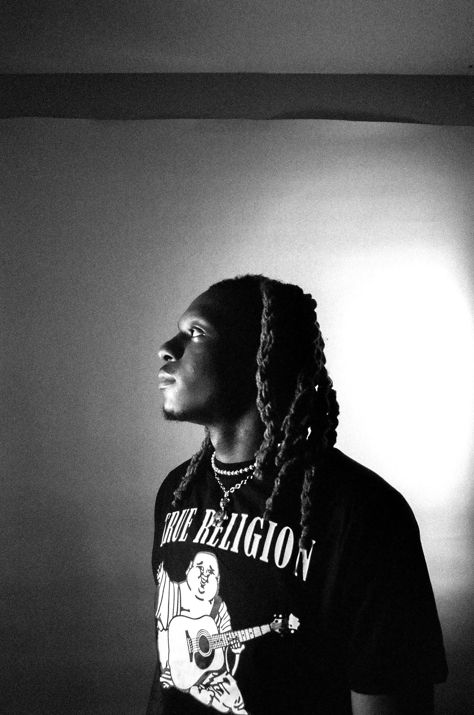 portrait photography, film photography, 35mm film, goldil0ck Music Artist, black and white film photography, goldil0ck in Minneapolis, MN