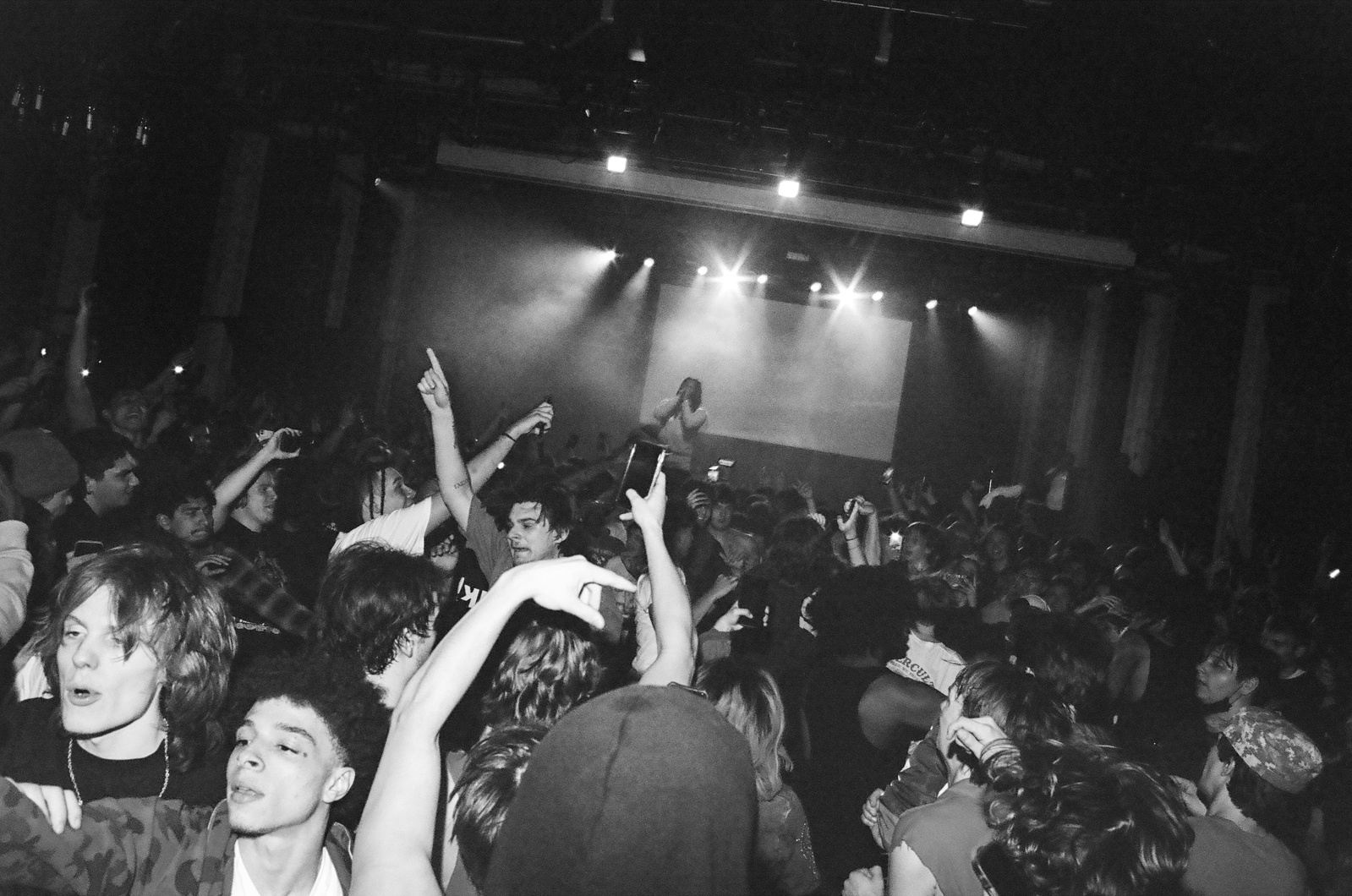 Young Nudy at Varsity Theater in Minneapolis, MN, film photography, 35mm film photography, concert photography, black and white film photography, 
