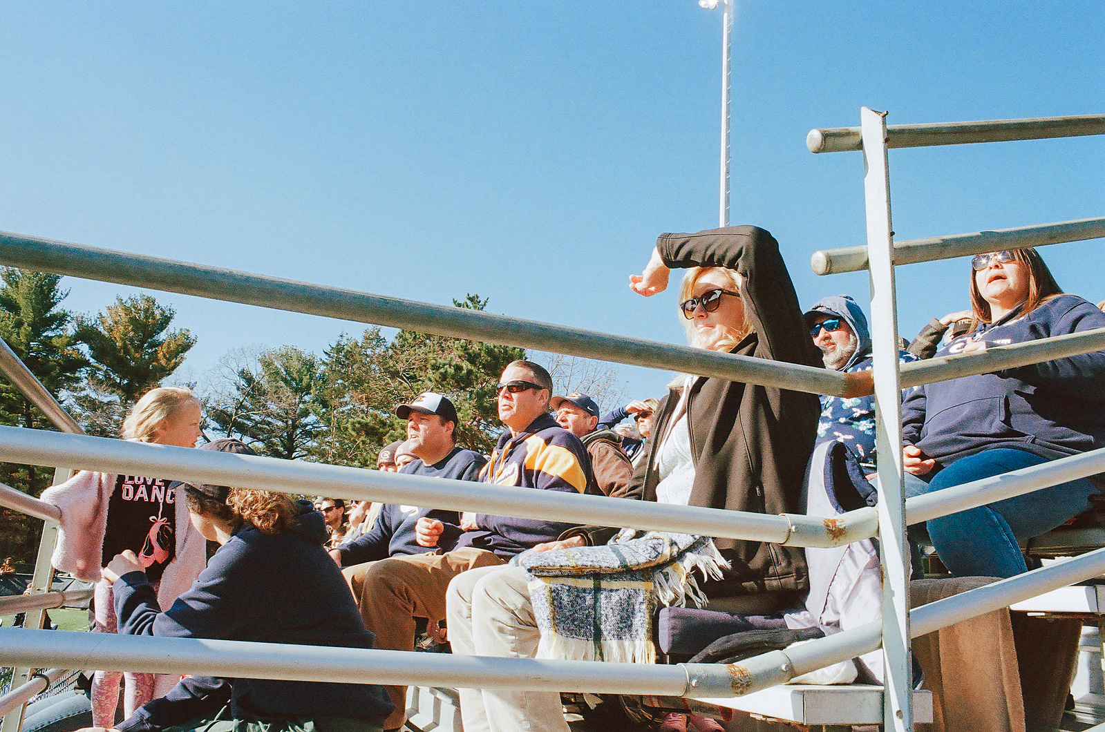 Film photography, 35mm film photography, street photography, sports photography, football, football photography, black and white film photography, University of Wisconsin Eau Claire Blugolds