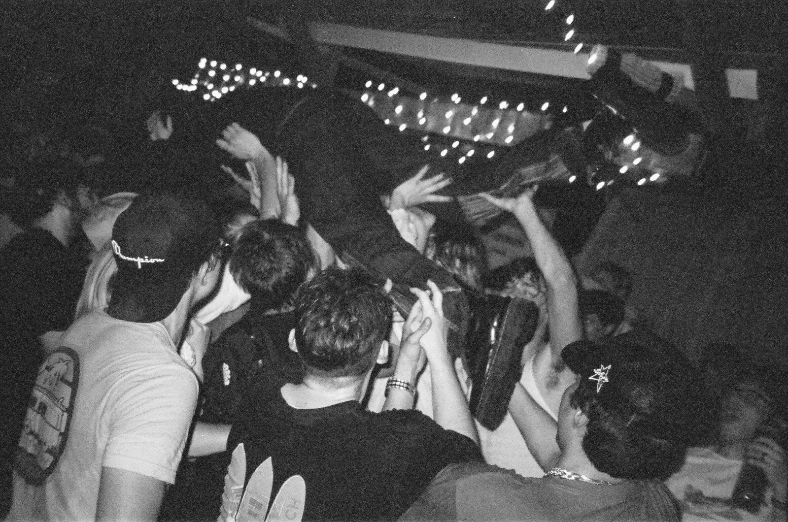papa mbye at The Sandbox in Eau Claire, WI, film photography, 35mm film photography, concert photography, black and white film photography, 