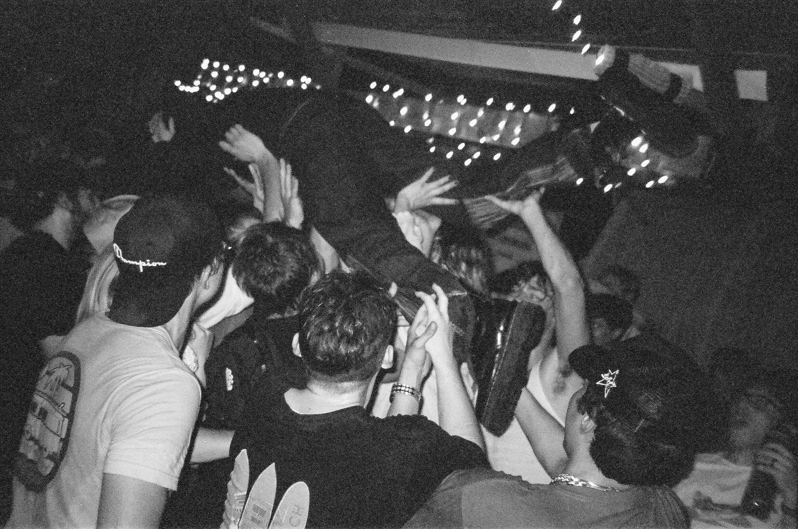 papa mbye at The Sandbox in Eau Claire, WI, film photography, 35mm film photography, concert photography, black and white film photography, 