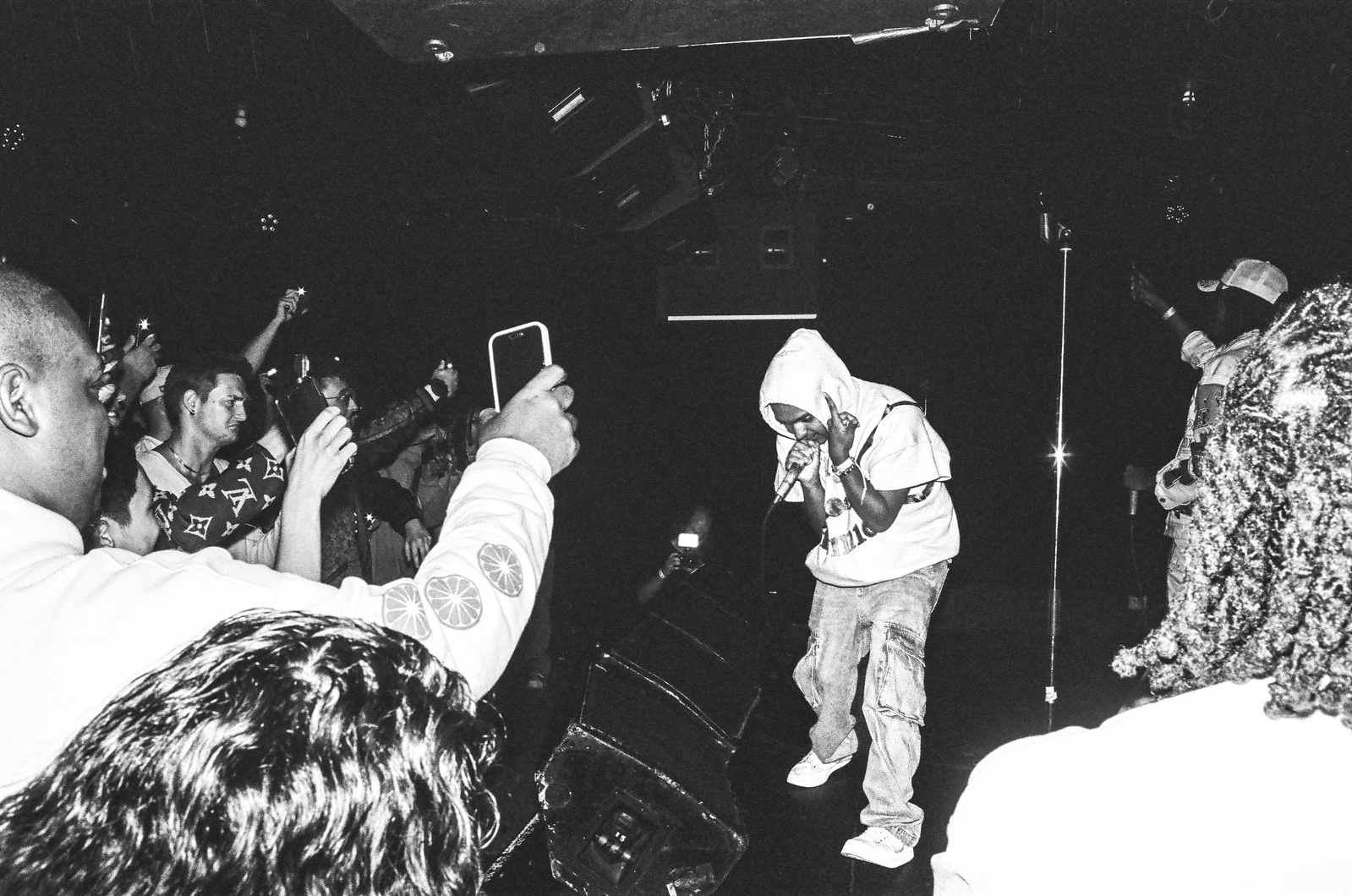 LilTime at First Ave in Minneapolis, MN, film photography, 35mm film photography, concert photography, black and white film photography, 