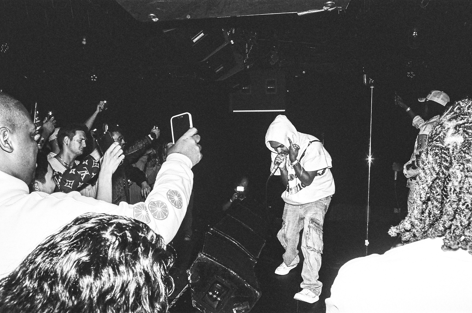 LilTime at First Ave in Minneapolis, MN, film photography, 35mm film photography, concert photography, black and white film photography, 