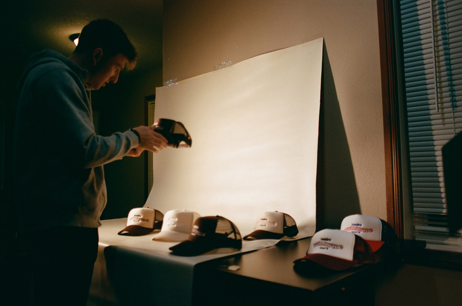 film photography, 35mm film, black and white film photography, BTS Product Photography 