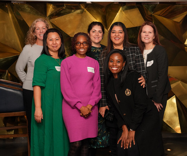 Group of women professionals at a corporate networking mixer in Atlanta