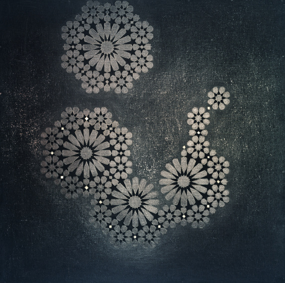 fine art spiral painting by artist Laura Resen