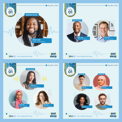 Podcast Speaker Announcements (For Social Media Use)