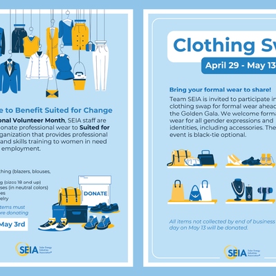 Clothing Drive + Swap Flyers