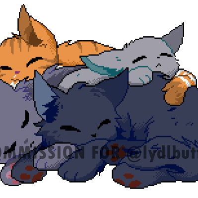 Lydlbutton's Cats (Commission)