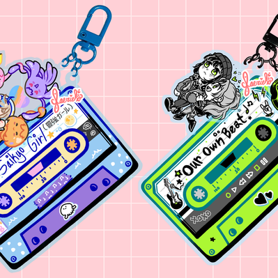 Cassette, Multi-Charm Mockups